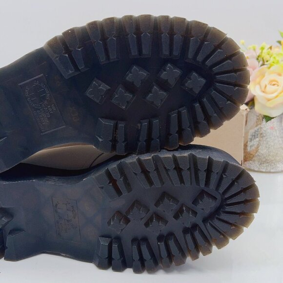 DR. MARTENS 1461 Quad Platform Shoe Oxford White Smooth Leather Womens US 9 M 8 - Picture 8 of 10